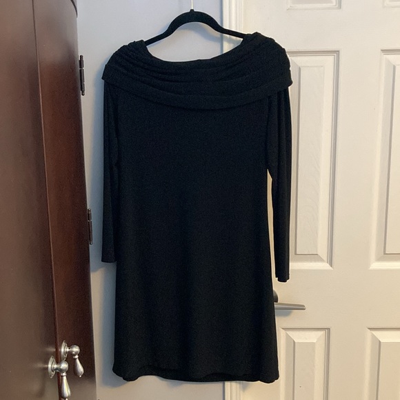 Black long sleeve dress size Large great condition - Picture 4 of 4